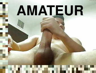 masturbation, monstre, amateur, énorme-bite, gay, webcam, musclé, bite