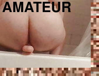 cul, baignade, gros-nichons, grosse, énorme, masturbation, transsexuelle, amateur, anal, jouet