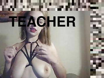 gros-nichons, enseignant, jeune-18, blonde, seins, seins-flasques