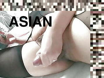 asiatique, cul, gros-nichons, grosse, poilue, masturbation, transsexuelle, amateur, mature, ejaculation-sur-le-corps