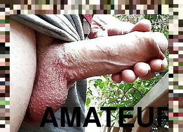 masturbation, monstre, en-plein-air, amateur, énorme-bite, gay, branlette, cam, voyeur, première-fois