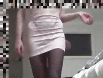 Tranny in bodycon and heels