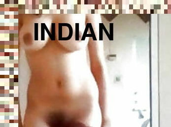 Indian girl showing boobs in cam