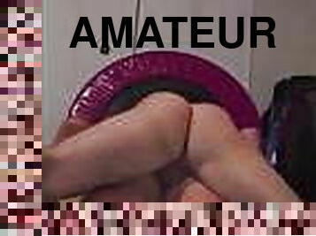 cul, amateur, anal, milf, maison, maman, ejaculation-interne, butin, américaine, brunette