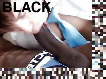 maigre, anal, fellation, interracial, gay, black, couple, blanc, minet, géant