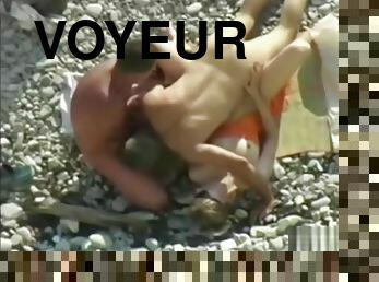 cam, plage, voyeur, trio, bisexuels