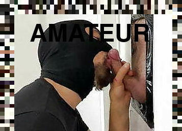 amatør, blowjob, homofil, par, svelging, cum, vakker