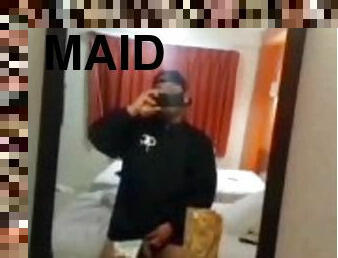 Hotel Maid Caught me, hot maid