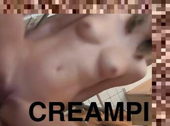 Meine dnne Schritt Schwester Ruft Hot Anal Creampie in der Kche