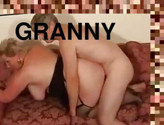 Blonde Shorthair Bbw Granny By Young Guy
