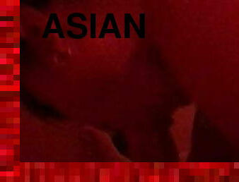 asiatique, amateur, ejaculation-sur-le-corps, énorme-bite, milf, maison, brunette, bite, sucer