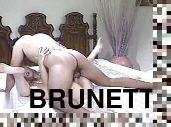 partei, rasiert, brunette