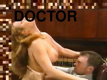 Sexy nurse gives the doctor hot blowjob in his office