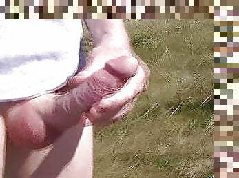 masturbation, en-plein-air, public, maigre, énorme-bite, gay, allemand, black, plage