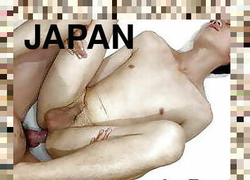 asien, anal-sex, blasen, immens-glied, homosexuell, japanier, schlucken, beule, twink, tattoo