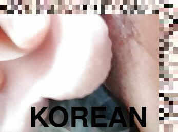 Korean dildo with anal