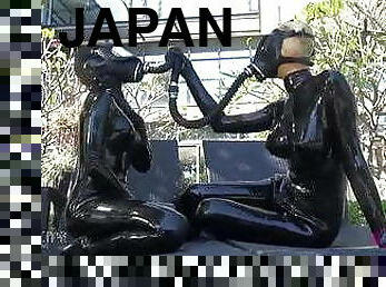 asiático, japonesa, latex