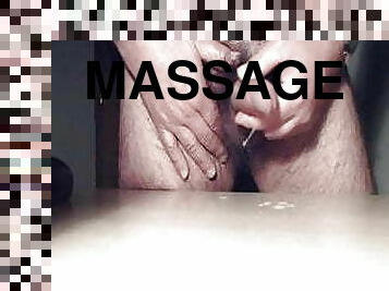 Massage Cock with hard double cumming