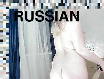 cul, gros-nichons, levrette, masturbation, russe, butin, blonde, webcam