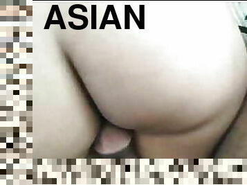 asiático, traseiros, grande, esposa, anal, pénis-grande, caseiro, mãe, botins, dedos