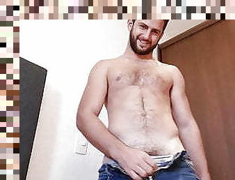 papa, poilue, amateur, énorme-bite, gay, maison, massage, point-de-vue, pappounet, musclé