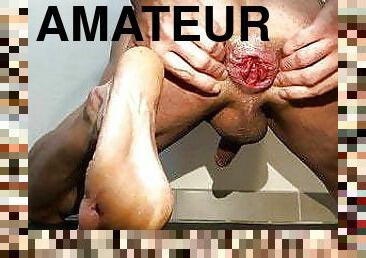 bouteille, fisting, masturbation, amateur, anal, ejaculation-sur-le-corps, gay, ejaculation