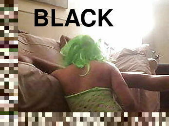 CD Claudia sucks and gets fucked by a black friend