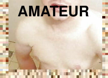 masturbation, amateur, énorme-bite, gay, branlette