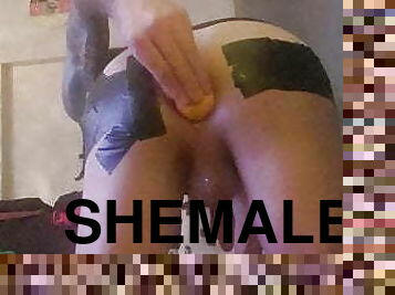 shemale, mėgėjai, analinis, žaislas, ladyboy, internetinė-kamera, solo, kekšė-whore