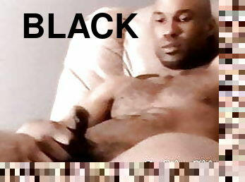 masturbation, amateur, énorme-bite, gay, black, secousses, ejaculation, solo