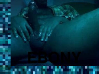 Monster Cock Oiled Ebony Big Dick Stroke and Jerk - Daddy Dame