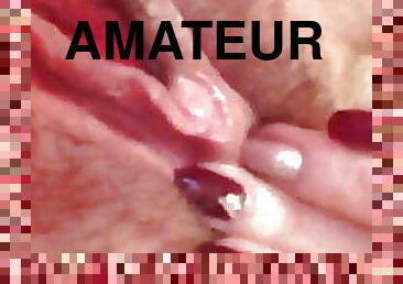 clito, masturbation, orgasme, chatte-pussy, amateur, point-de-vue, humide