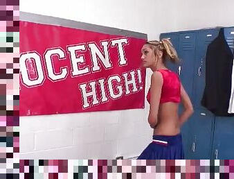 Ooops! innocent cowgirl gets in the mens locker room by mistake!
