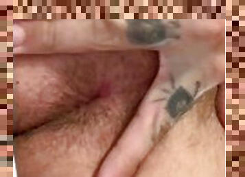 pai, gordo, peluda, masturbação, amador, anal, pénis-grande, bbw, dedos, gozando