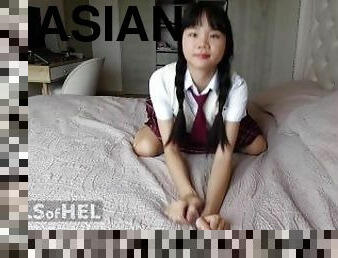 asiatique, masturbation, vieux, chatte-pussy, écolière, maigre, japonais, mignonne, plus-agée, petite