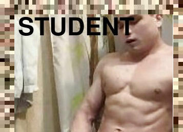 College student silent moaning shaking orgasm
