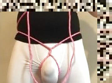 BULGE ROPE BONDAGE - TIED UP Ball-Busting ** TAKE 1 **