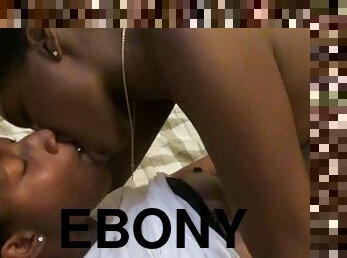 Ebony Lesbians Licking Each Other And Get An Orgasm