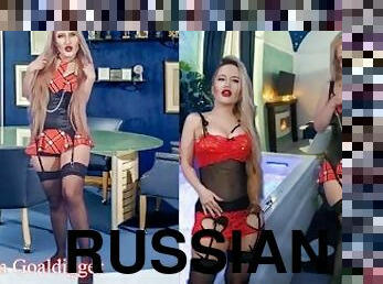 russe, blonde, fétiche, maîtresse, humiliation, trou-du-cul