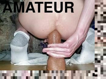 énorme, amateur, jouet, gay, gode, solo, minet, tatouage