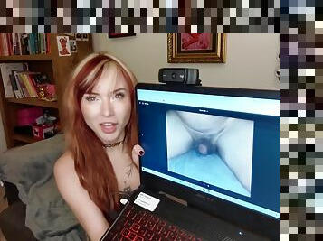 Seducing Redhead Perverted Lady Talks About Small Dicks