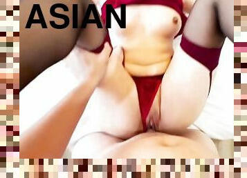 asiático, teta-grande, penetração-de-braço, engraçado, mamas, chinesa