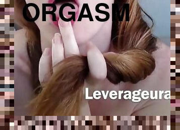 masturbation, orgasme, amateur, jouet, doigtage, rousse, culotte, lingerie, petite, solo