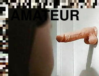 rumpe, doggy, svær, monster, shemale, amatør, anal, leke, strømper-stockings, dildo