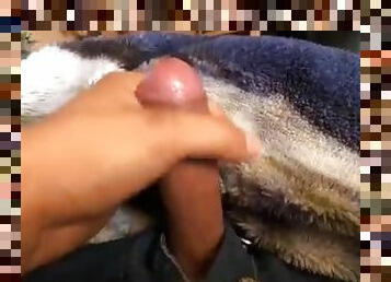Male Solo Hot Guy Jerking Off Uncircumcised
