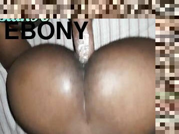 Fucking and Cumming Inside this Ebony Mature Fat Pussy