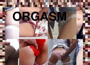 masturbation, orgasm, fitta-pussy, amatör, brudar, samling, fingerknull, trosor, söt, fetisch