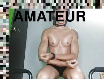 amateur, fétiche, solo, musclé, séance-dentraînement