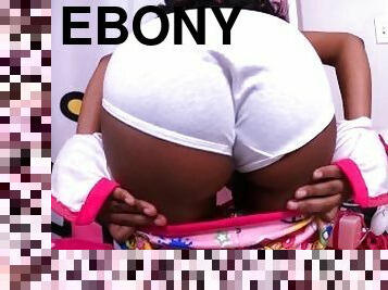 negra-ebony, adolescente, negra, bragas, culazo, fetichista, blanca