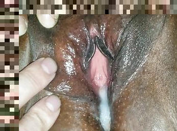 alat-kelamin-wanita, perempuan-afrika, milfs, creampie, hitam, merangkap, adik-perempuankakak, hotel, basah